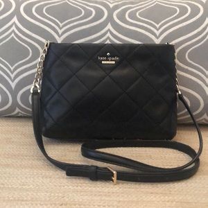 Kate Spade black quilted crossbody.